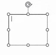 Insertion point in a text box example